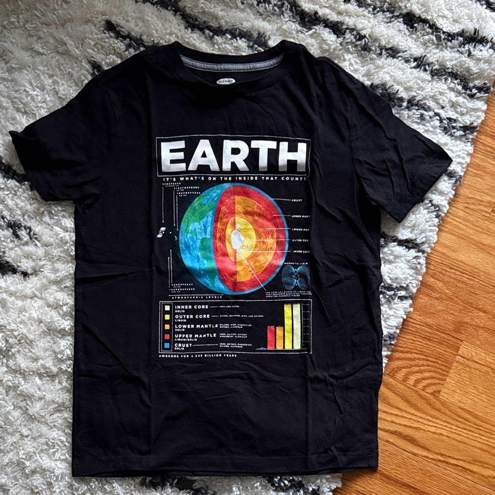 Old Navy Black Earth Graphic Tee
